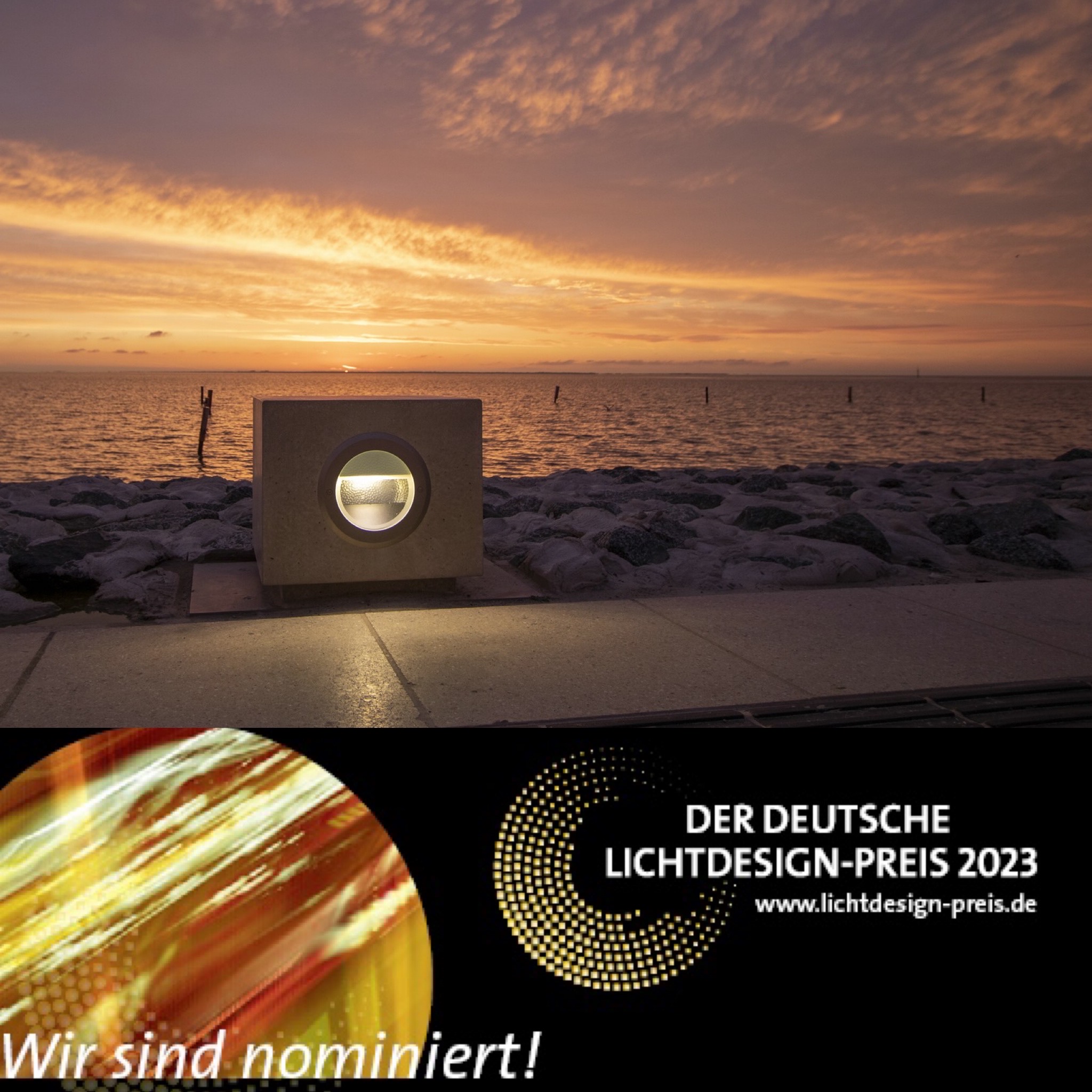 Norddeich | Nationalparkpromenade - nominiert für den Deutschen Lichtdesignpreis 2023