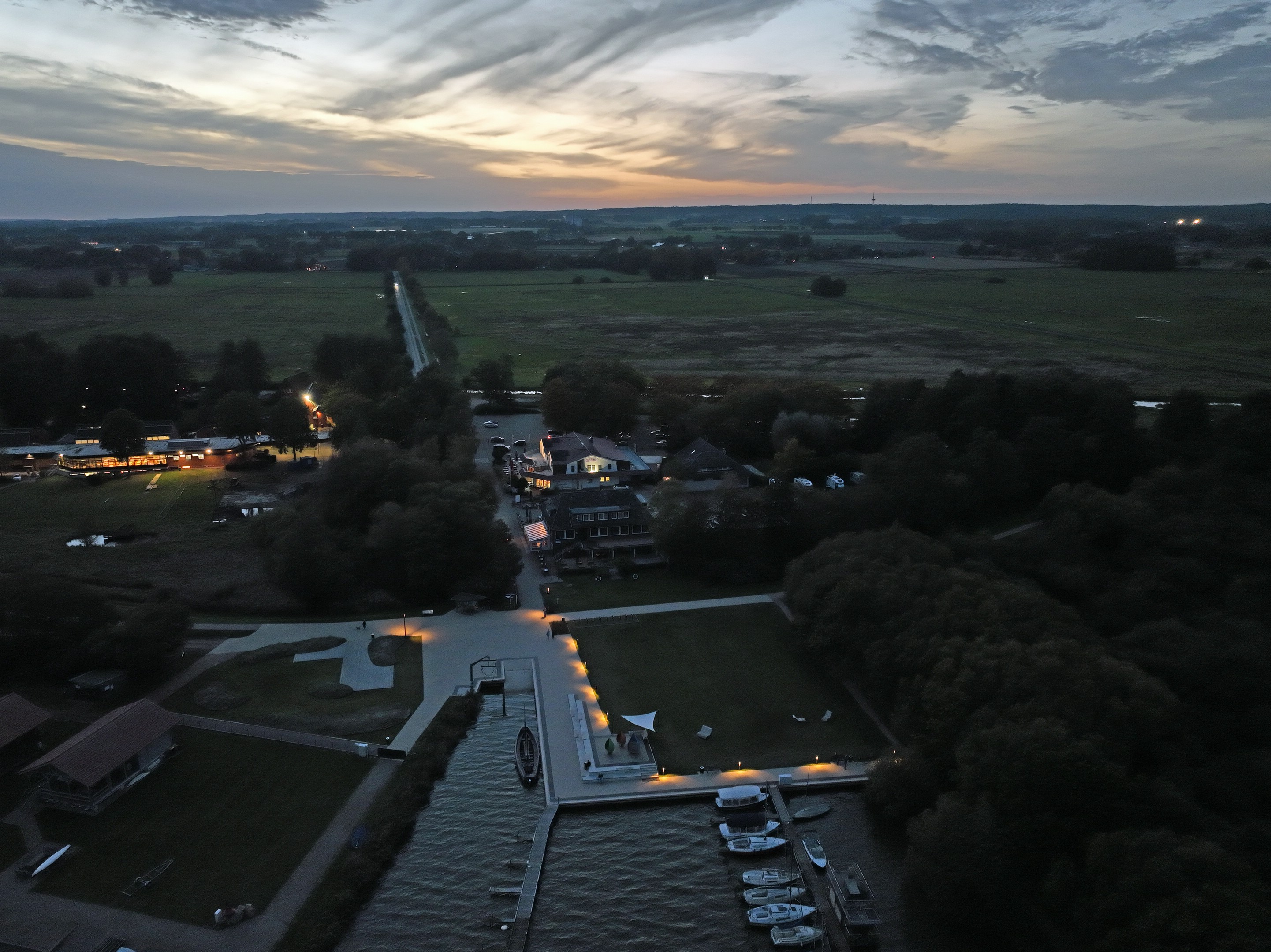Beleuchtung Damme Olgahafen am Dümmersee
