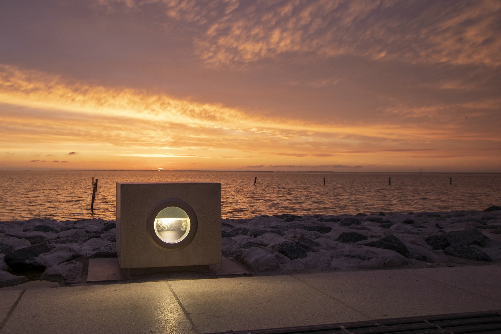 Beleuchtung Norddeich Nationalparkpromenade