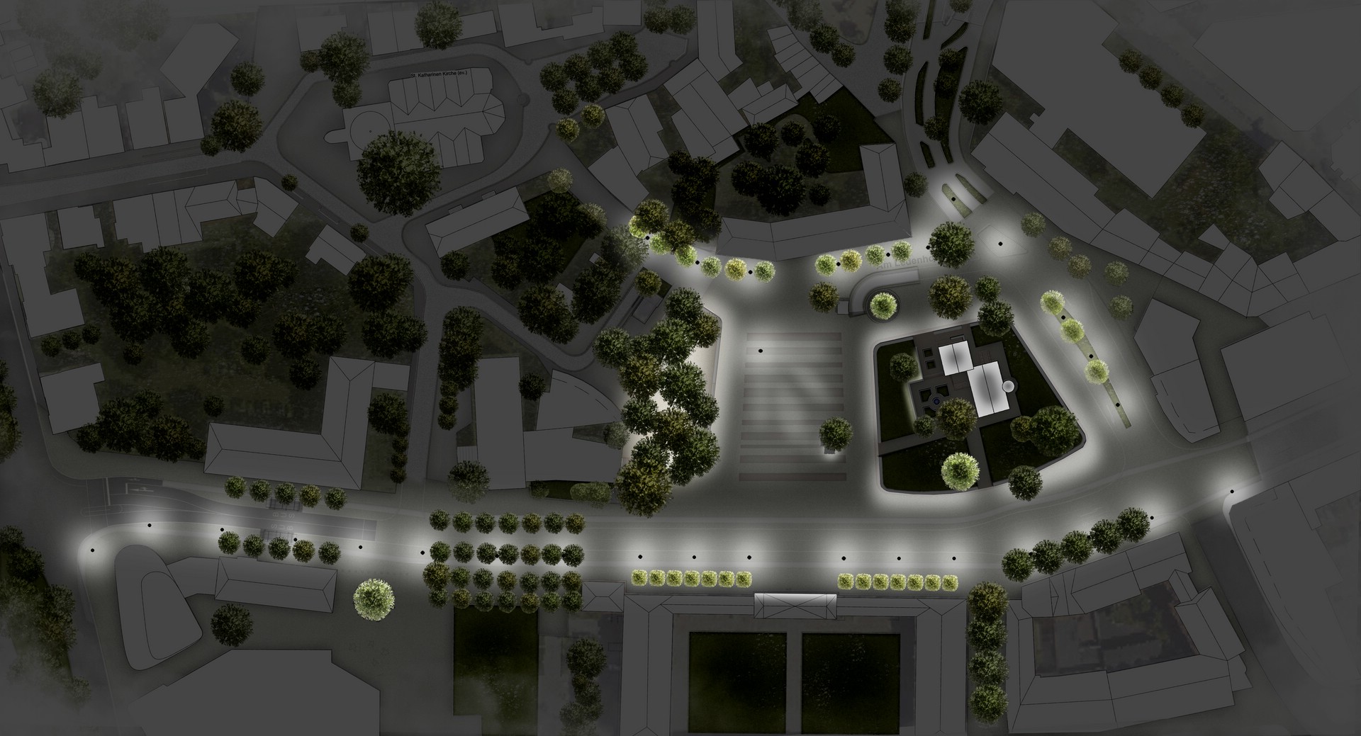 Beleuchtung Osnabrück Wettbewerb Ledenhof-Neuer Graben